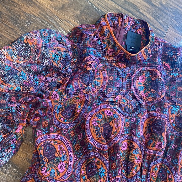 Anna Sui Printed Plant Dress - Picture 2 of 14